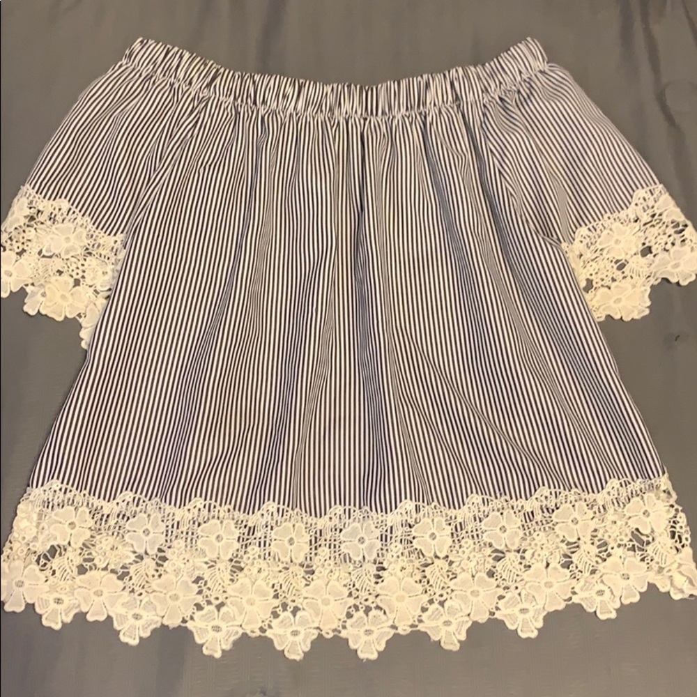 Off the shoulder summer blouse